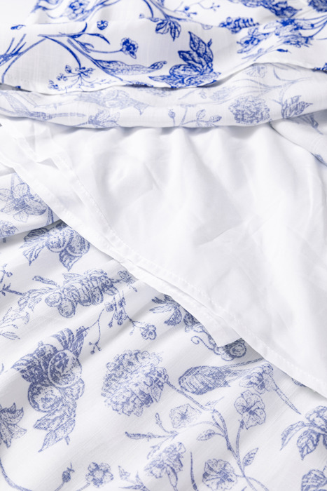 Blue Willow Breeze Tiered Midi Dress