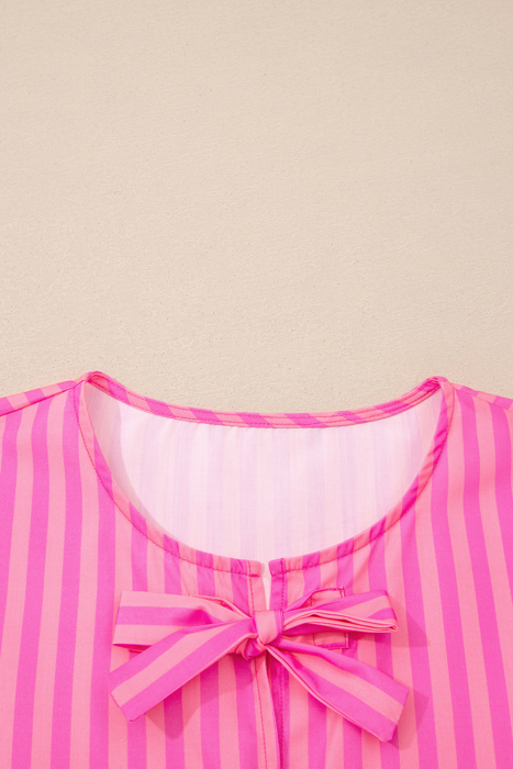 Pink Lemonade Bow Babydoll Dress