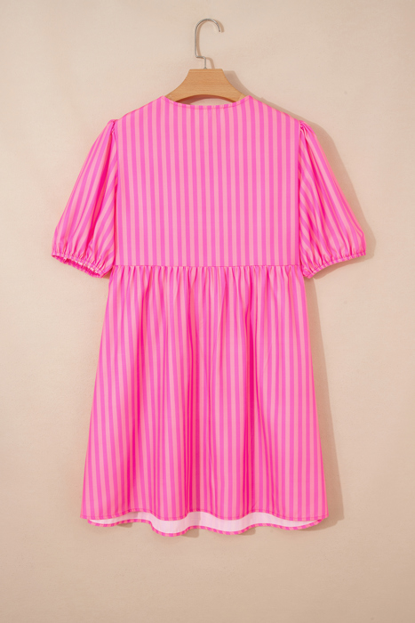 Pink Lemonade Bow Babydoll Dress