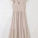  Desert Breeze Stripe Midi Dress