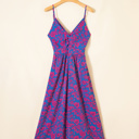  Vivid Floral Twist Maxi Dress