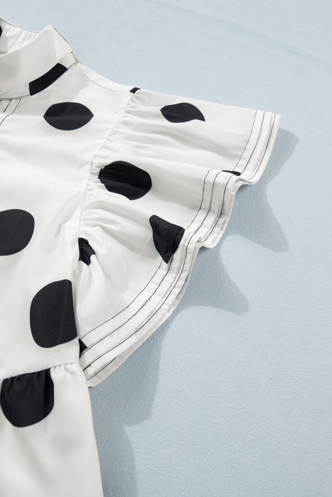 Midnight Dot Charm Mini Dress