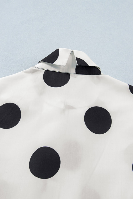 Midnight Dot Charm Mini Dress