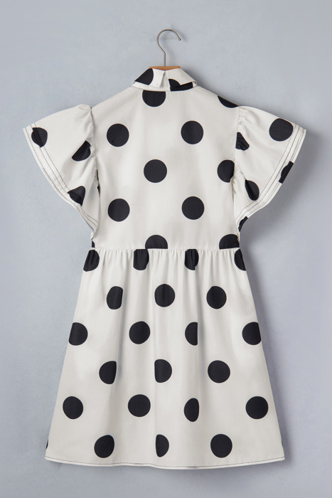 Midnight Dot Charm Mini Dress