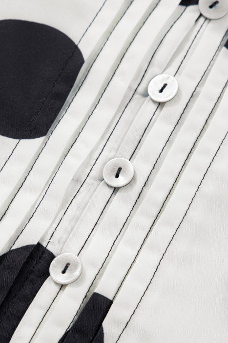 Midnight Dot Charm Mini Dress