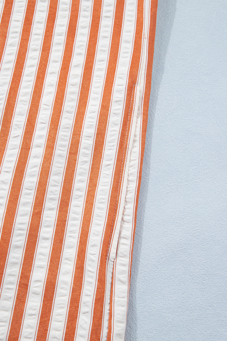 Caramel Coast Seersucker Shift Dress