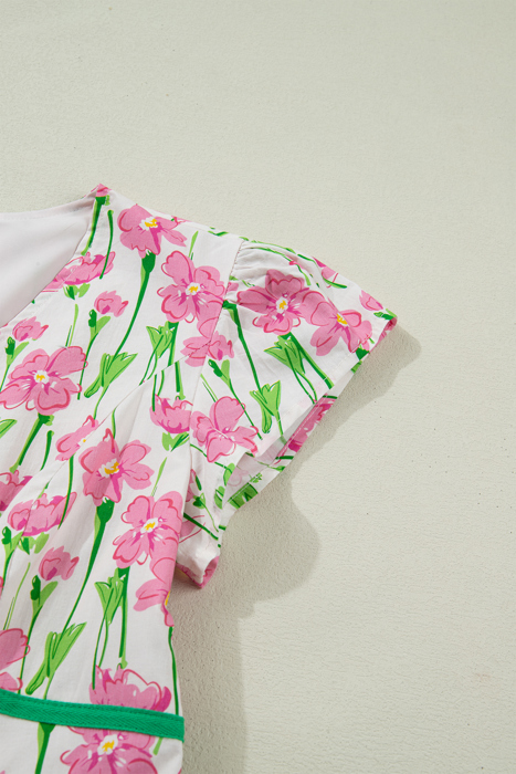 Blushing Meadow Midi Dress