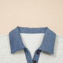  Coastal Stroll Denim Polo Dress
