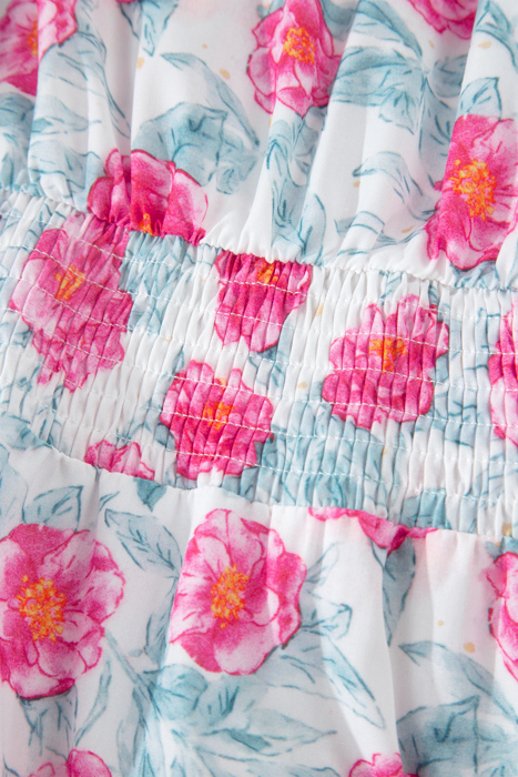 Rosalie Bloom Smocked Midi Dress