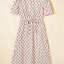  Blushing Meadow Scallop Midi Dress