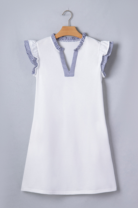 Seaside Charm Ruffle Shift Dress