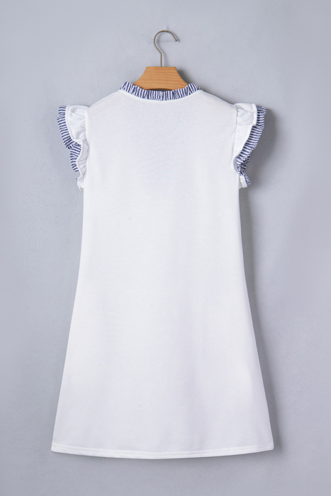 Seaside Charm Ruffle Shift Dress
