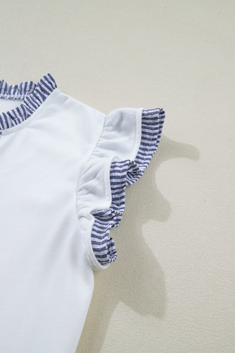 Seaside Charm Ruffle Shift Dress