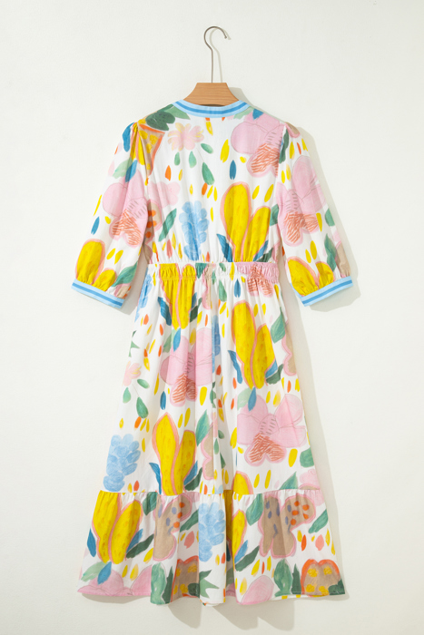 Sunlit Garden Breeze Midi Dress