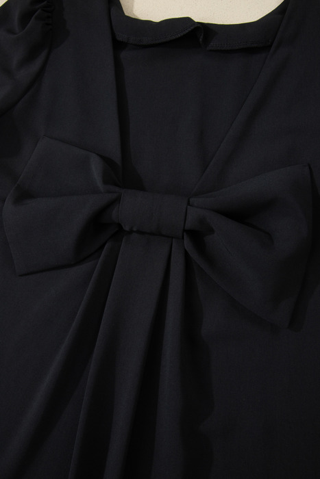 Midnight Bow Affair Mini Dress