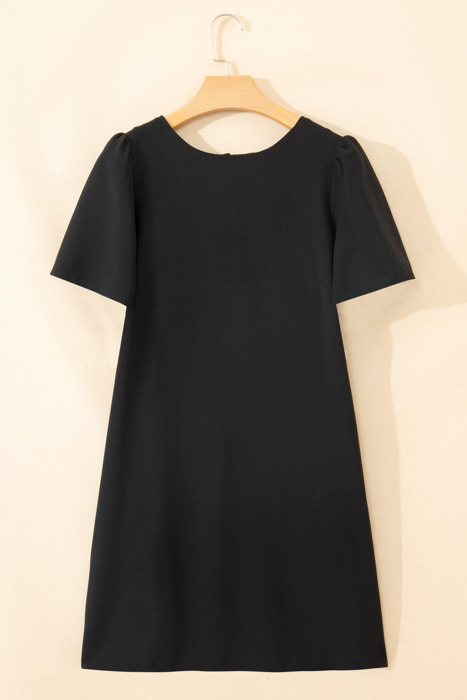 Midnight Bow Affair Mini Dress