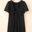  Midnight Bow Affair Mini Dress
