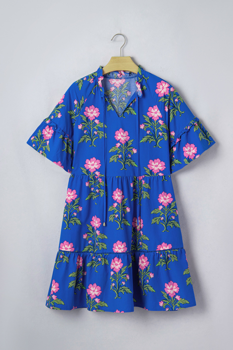 Midnight Bloom Swing Dress