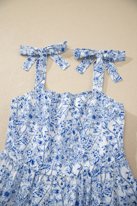 Bluebell Manor Tie-Shoulder Maxi Dress