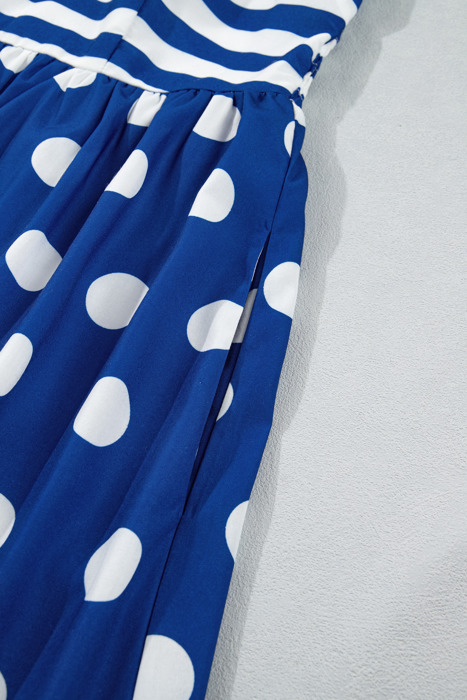 Santorini Seaside Charm Maxi Dress