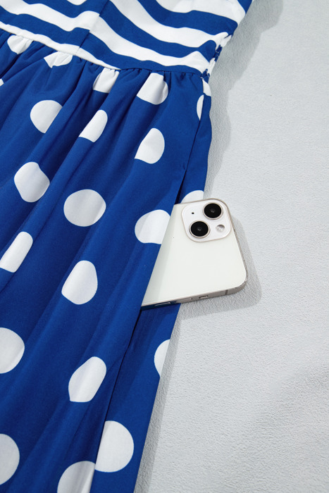 Santorini Seaside Charm Maxi Dress