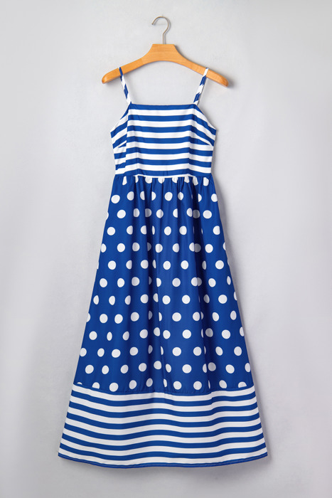 Santorini Seaside Charm Maxi Dress