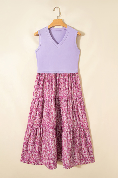 Lavender Bloom Harmony Maxi Dress
