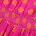  Pink Lemonade Polka Dot Midi Dress