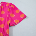  Pink Lemonade Polka Dot Midi Dress
