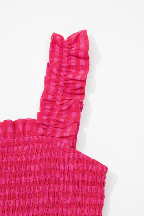 Pink Lemonade Picnic Gingham Maxi Dress