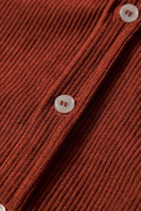 Autumn Hearth Corduroy Shirt Dress