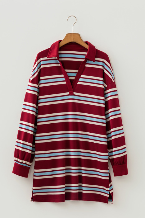 Varsity Spirit Stripe Polo Dress