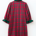  Holly Manor Plaid Ruffle Shirt Dress