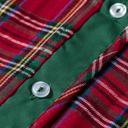  Holly Manor Plaid Ruffle Shirt Dress