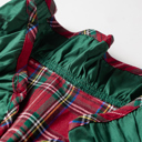  Holly Manor Plaid Ruffle Shirt Dress