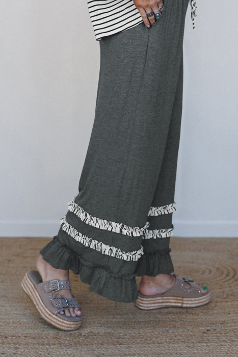 Ruffle & Rhythm Striped Pant Set