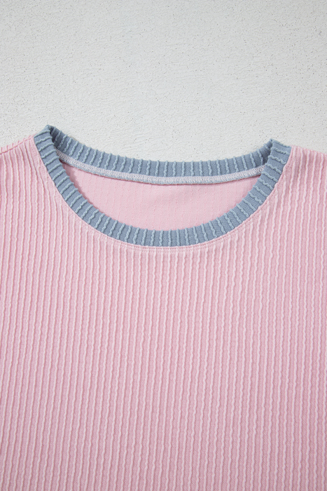 Pastel Ribbed Lounge Set