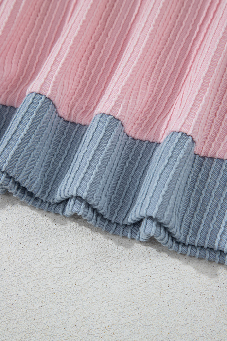 Pastel Ribbed Lounge Set