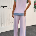  Pastel Ribbed Lounge Set
