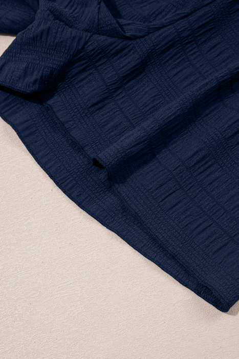 Midnight Blue Breeze Ruffle Set