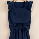  Midnight Blue Breeze Ruffle Set