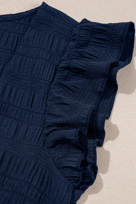 Midnight Blue Breeze Ruffle Set