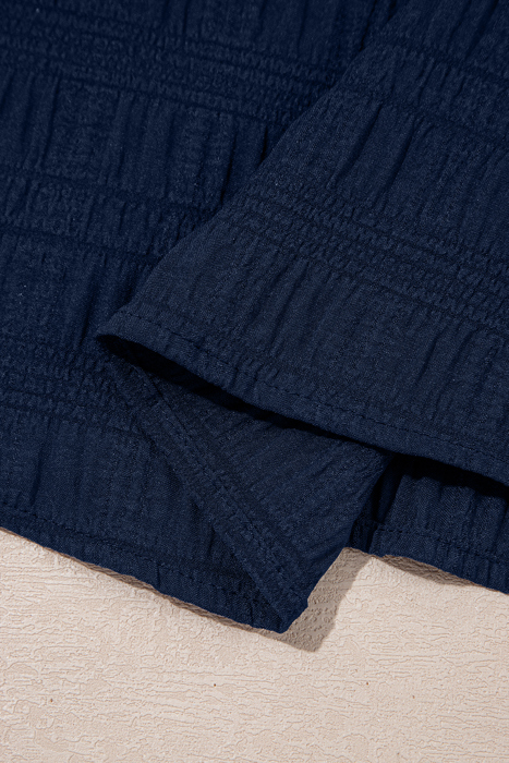 Midnight Blue Breeze Ruffle Set