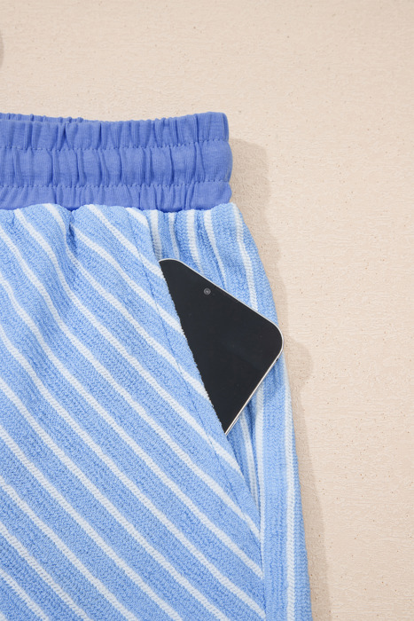 Bluebell Breeze Stripe Lounge Set