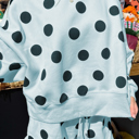  Minty Blue Dot Lounge Set