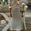  Coastal Stripe Knit Set