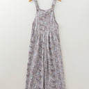 Willow Mist Textured Floral Overalls