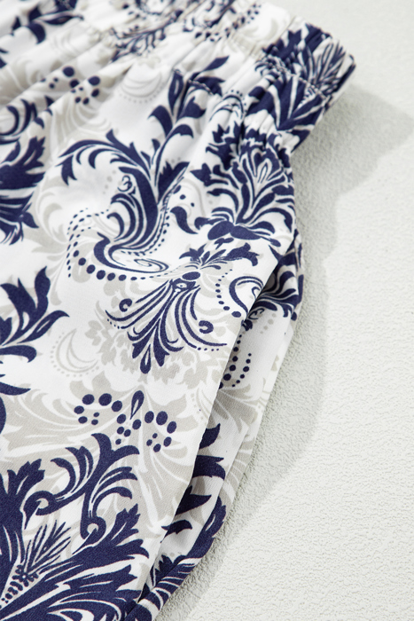 Santorini Stroll Printed Maxi Skirt