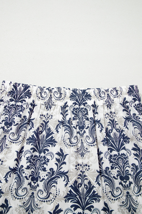 Santorini Stroll Printed Maxi Skirt
