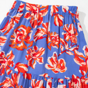  Sunset Bloom Tiered Maxi Skirt